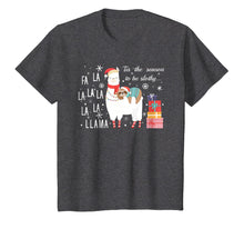 Load image into Gallery viewer, Sloth Christmas Shirt - Fa la la llama Christmas T-Shirt
