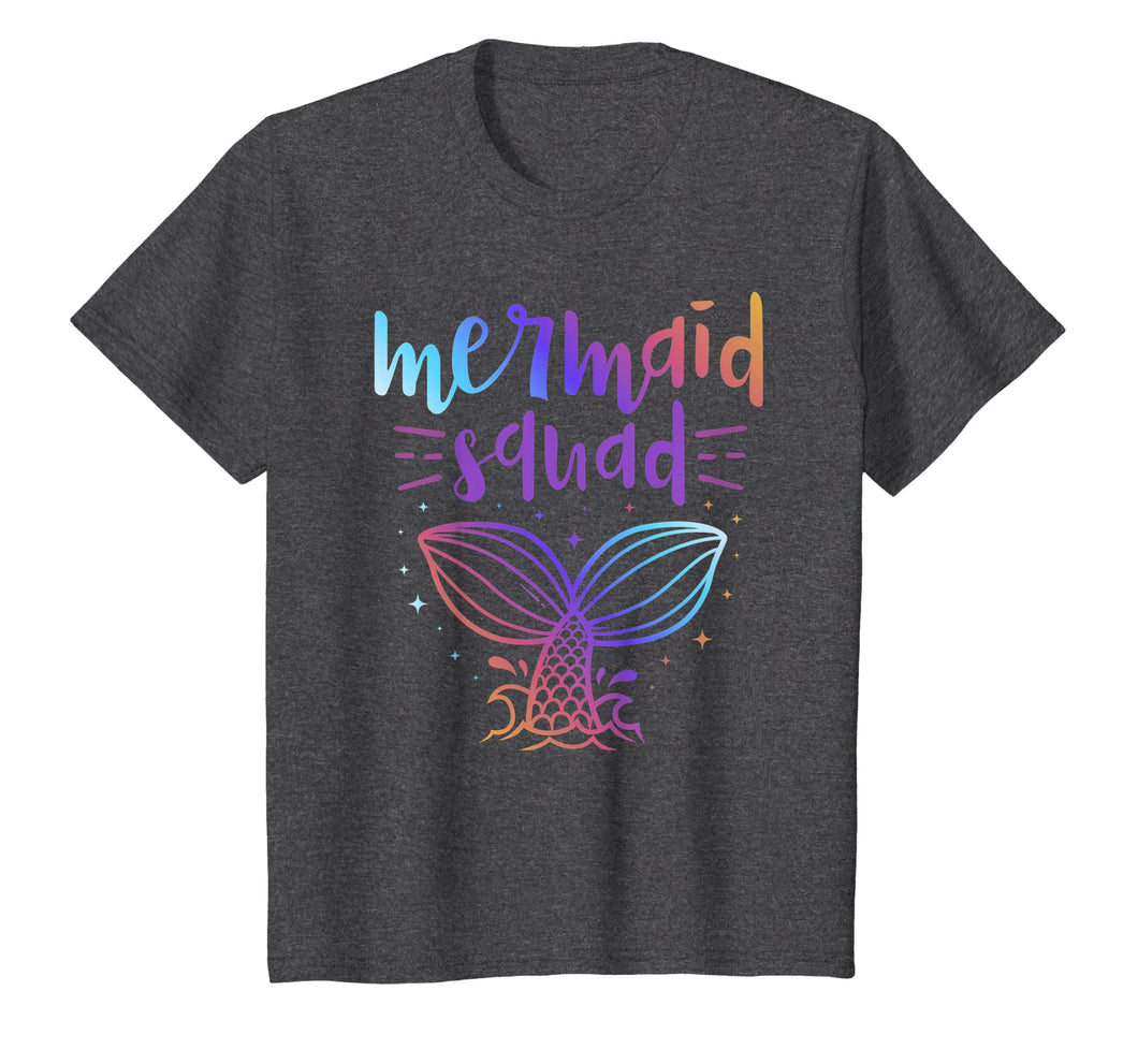 Mermaid Squad Matching Birthday Party T-Shirt