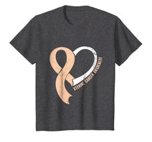 Load image into Gallery viewer, Heart Ribbon Uterine Cancer Awareness T-Shirt
