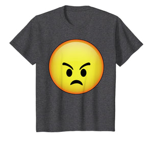 HD Emoji Angry Face Shirt - Grumpy Emoticon Tee - Mad Emotag