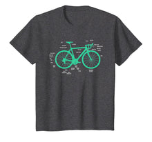 Load image into Gallery viewer, Bike Anatomy Bicycle T-Shirt Bicycle Parts Shirt Gift Idea
