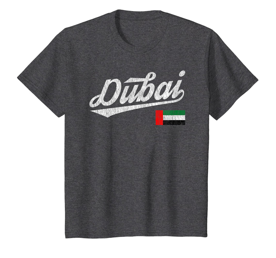 Dubai UAE Flag Distressed Vintage T-Shirt