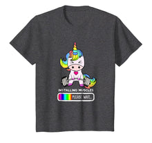 Load image into Gallery viewer, Unicorn Gym Installing Muscles Unicorn Weightlifting Shirt
