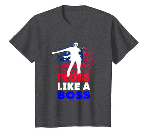 Floss Like a Boss Shirt, 4th of July Red White And Blue Tee