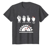 Load image into Gallery viewer, Rock Paper Scissors Table Saw Funny Carpenter T-Shirt
