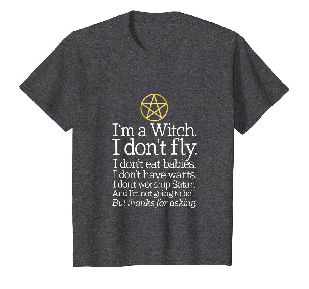 I'm A Witch I Don't Fly T-Shirt Wicca Wiccan Pagan Shirt