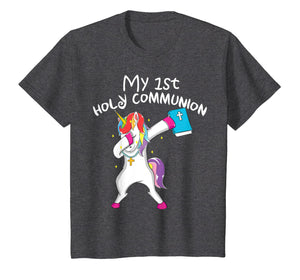 My 1st Holy Communion Unicorn Dabbing Tshirt Gift Boy Girl