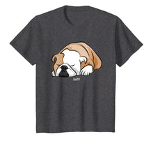 Load image into Gallery viewer, Funny English Bulldog Sleeping Cute Bulldog Face T Shirt
