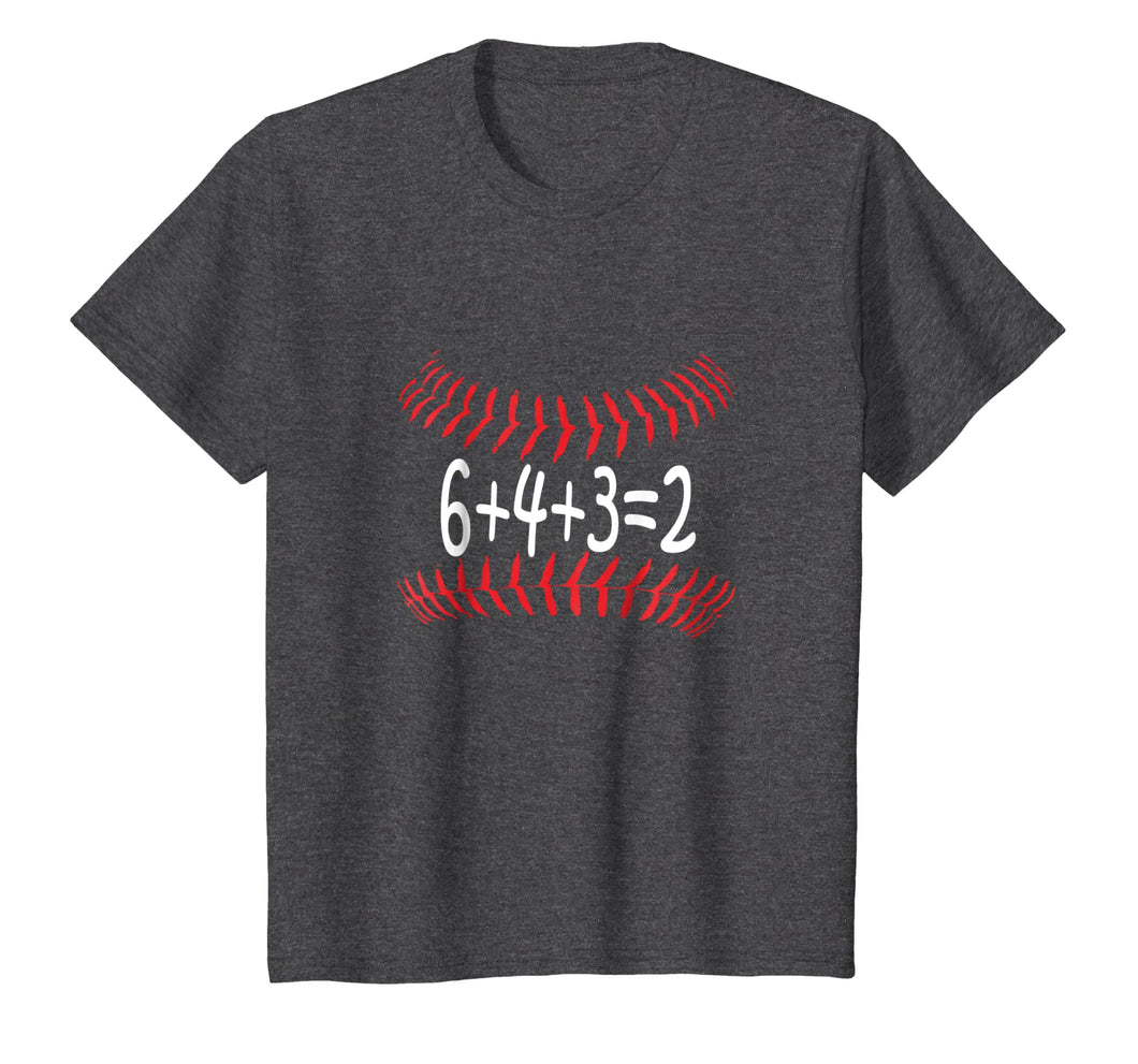 Funny Baseball 6432 Double Play T-Shirt I Gift 6+4+3=2 Math