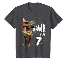 Load image into Gallery viewer, Rawr I'm 7 yrs old 7th Birthday T-Rex Dinosaur 2012 T-Shirt
