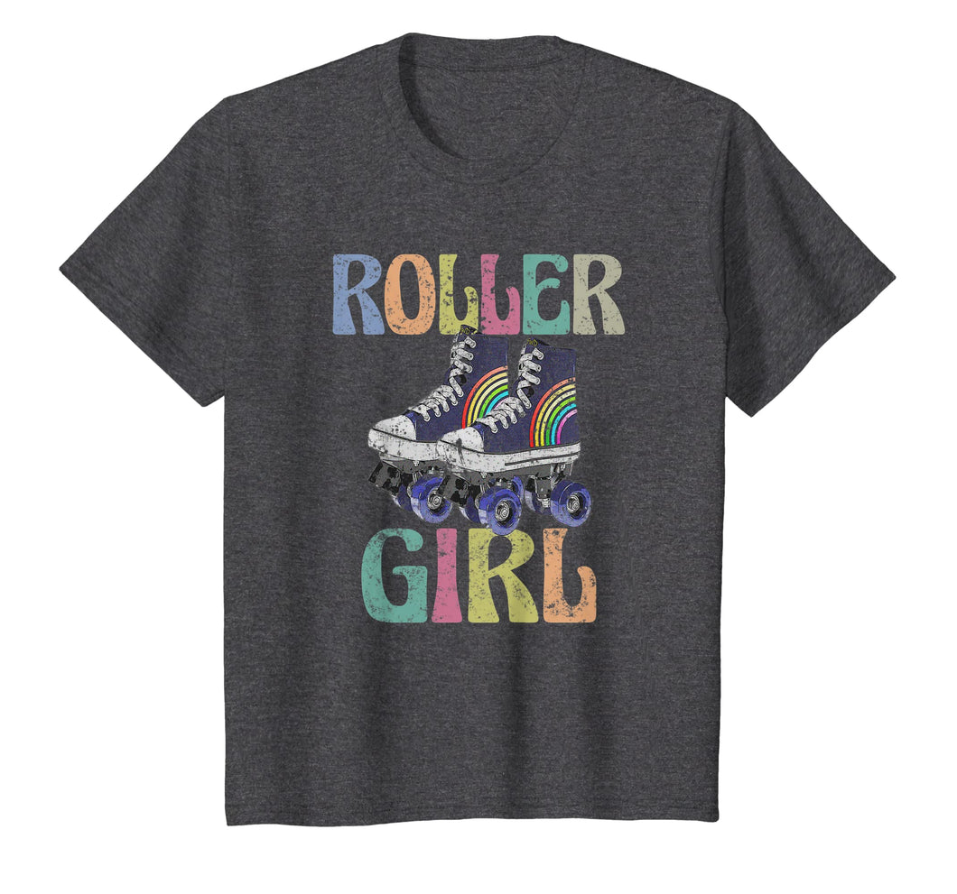 Retro Roller Girl T Shirt Vintage Skating 70s 80s Skate Gift