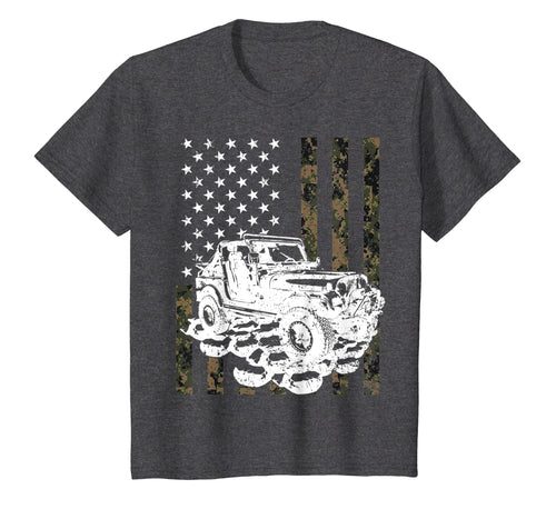 Jeeps T Shirt Camouflage American Flag Birthday Gift T-Shirt