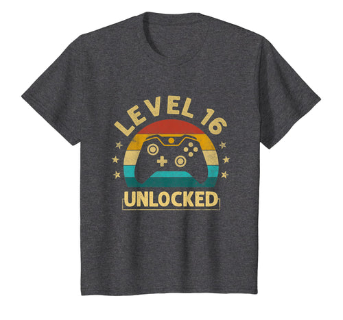 Level 16 Unlocked TShirt  Video Gamer 16th Birthday Gift