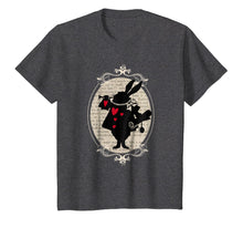 Load image into Gallery viewer, Alice In Wonderland White Rabbit Vintage Book T Shirt Design
