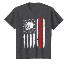 Load image into Gallery viewer, Lacrosse American Flag Distressed T-Shirt

