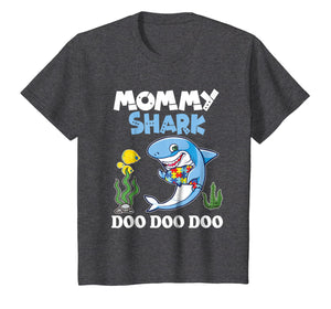 Lovely Fishes Swimming In The Sea Shirt Mommy Autism Shark