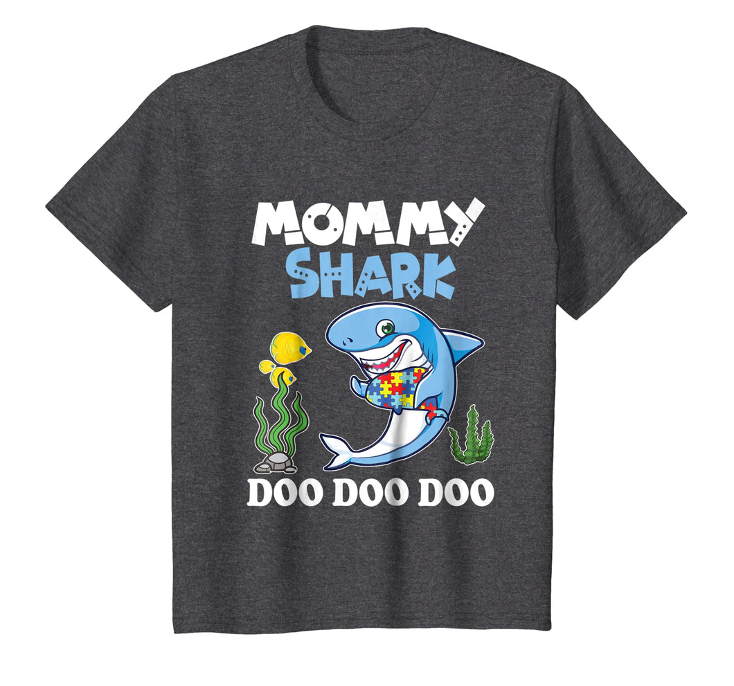 Lovely Fishes Swimming In The Sea Shirt Mommy Autism Shark