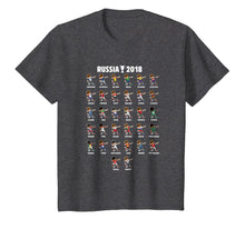 Load image into Gallery viewer, Dabbing Soccer Boys Shirt, All 32 World Teams Flags T-Shirt
