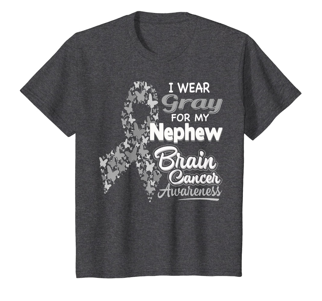 I wear Gray for my Nephew - Brain Cancer Awareness shirt