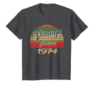 JUNE 1974 Vintage Funny 45th Birthday Gift T Shirt