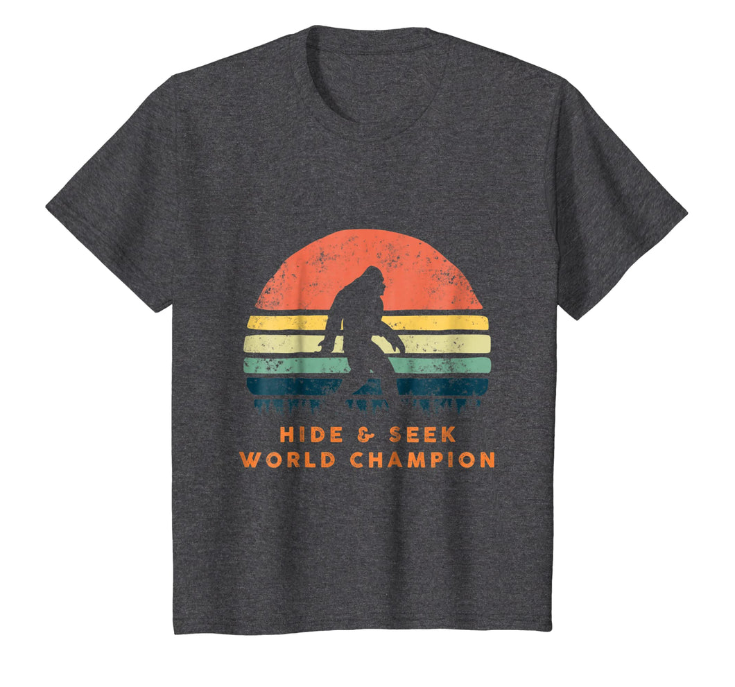 Hide and Seek World Champion T-Shirt Retro Bigfoot Vintage