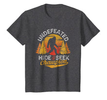 Load image into Gallery viewer, Bigfoot T-shirt Undefeated Hide &amp; Seek Sasquatch Yeti Gift
