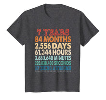 Load image into Gallery viewer, 7 Years Old 7th Birthday Gift Vintage Retro TShirt 84 Months

