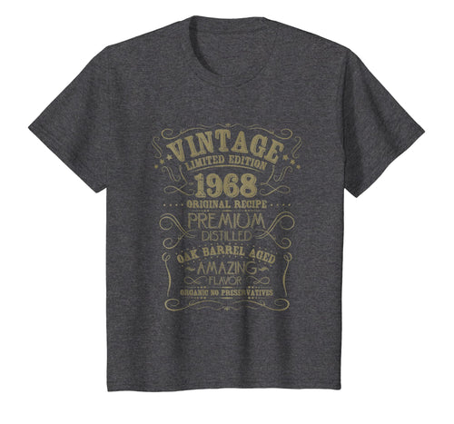 Vintage 1968 50th Birthday Shirt Grunge Distressed Gift Tee