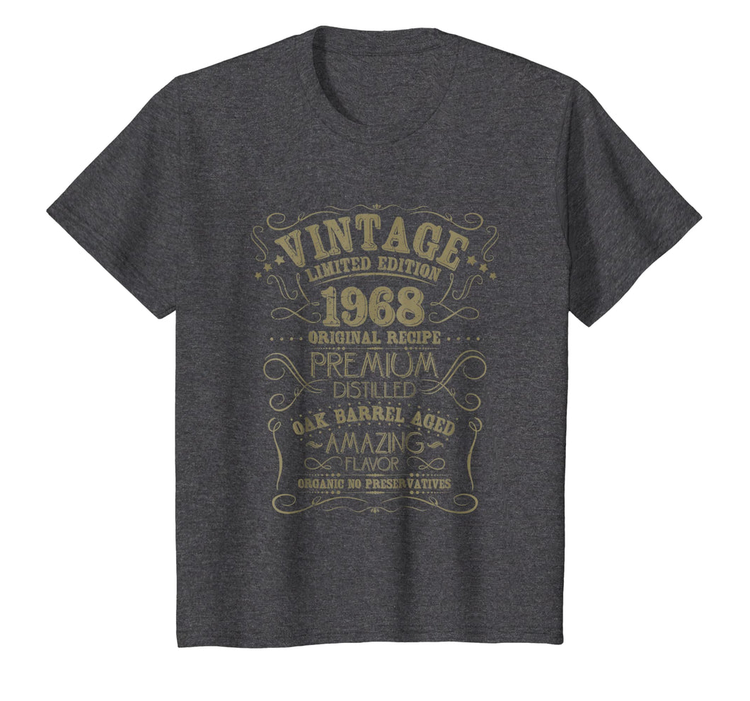 Vintage 1968 50th Birthday Shirt Grunge Distressed Gift Tee