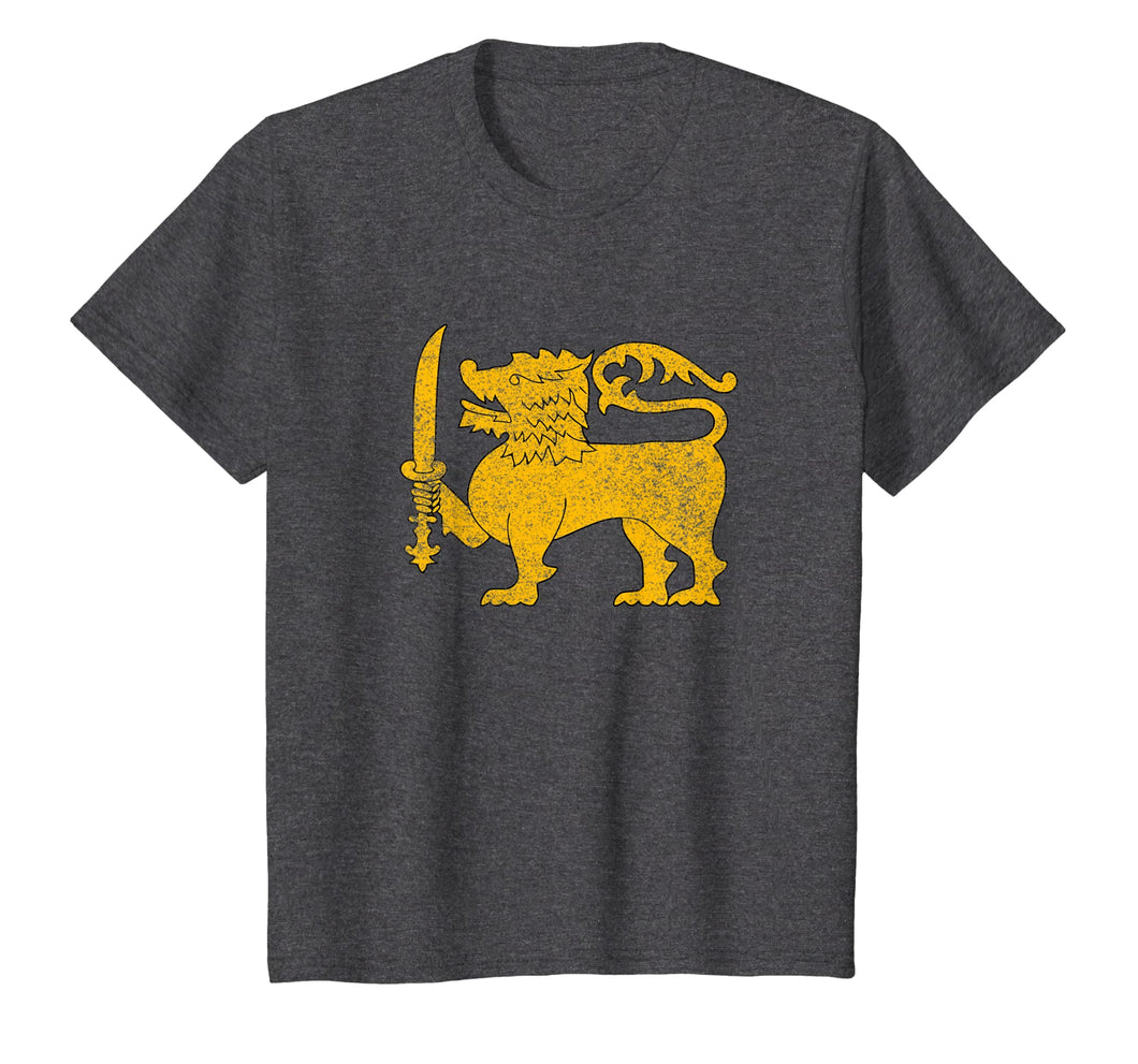 Sri Lanka National flag distressed tshirt for men women kids