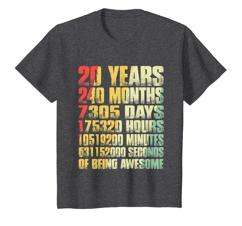 Vintage 1999 20th Birthday 20 Yrs Old Months T Shirt Gift
