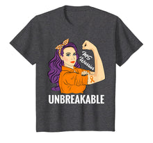 Load image into Gallery viewer, Ms Awareness T-Shirt Multiple Sclerosis Warrior Unbreakable
