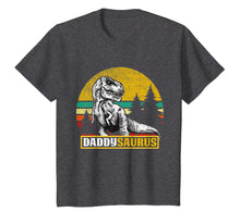 Load image into Gallery viewer, Daddysaurus T Shirt T Rex Daddy Saurus Dinosaur Mom Dad
