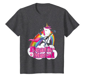 Funny Heavy Death Metal Unicorn T-Shirt For Men Woman Kids