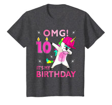 Load image into Gallery viewer, 10th Bday Unicorn Dabbing OMG! It&#39;s My Birthday 2009 Shirt
