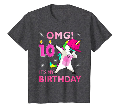 10th Bday Unicorn Dabbing OMG! It's My Birthday 2009 Shirt