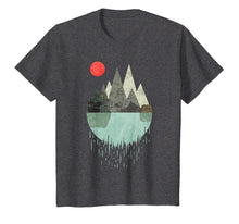 Load image into Gallery viewer, Tshirt - Geometric Graphic design - Mountains Lake Sun
