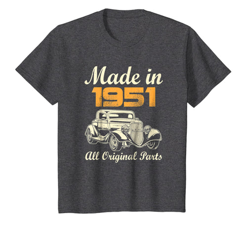 All Original Parts T-Shirt Made In 1951 68th Birthday Gift