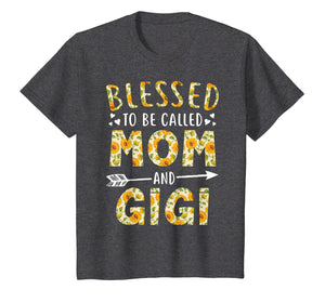Blessed to Be Called Mom and Gigi Sunflower Tee Shirt