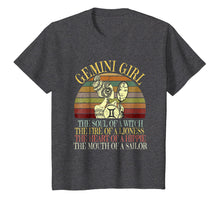 Load image into Gallery viewer, Gemini Girl Zodiac Sign T Shirt May &amp; June Birthday Women

