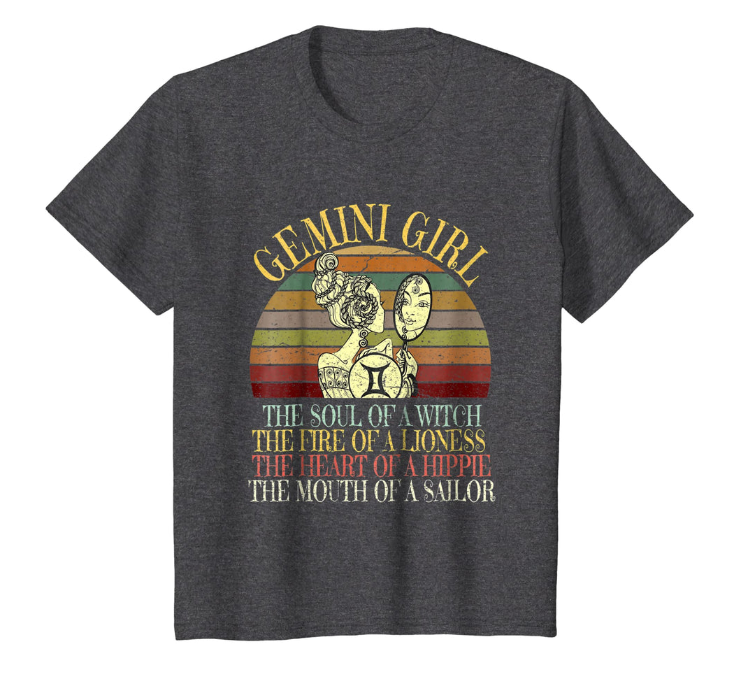 Gemini Girl Zodiac Sign T Shirt May & June Birthday Women