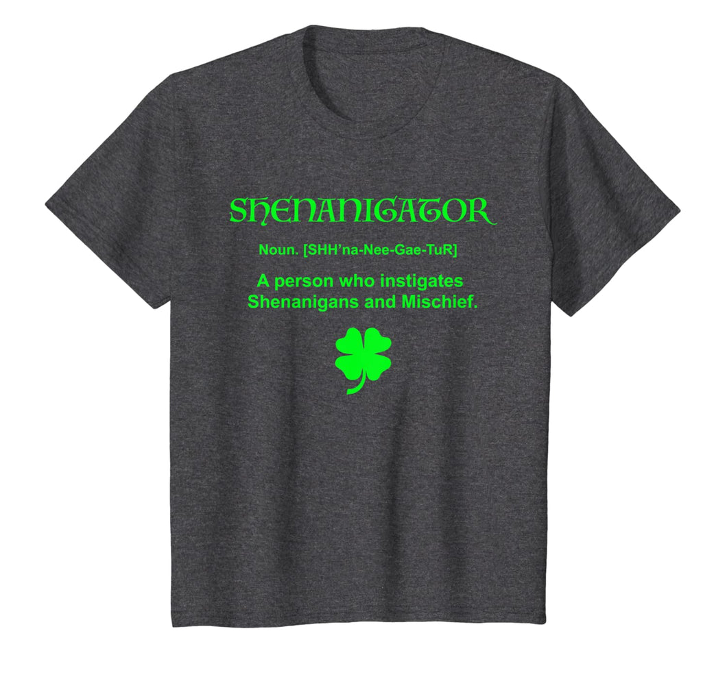 Shenanigator T-Shirt Four Leaf Clover Saint Patrick Day Gift T-Shirt-123654