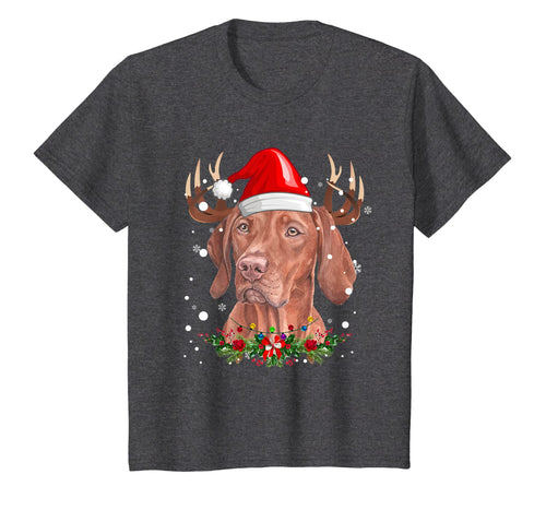 Funny Vizsla Christmas Reindeer Gift T-Shirt