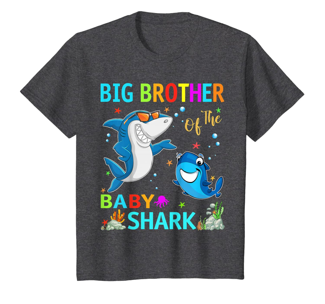 Big Brother Of The Baby Shark Birthday Big Brother Shark T-Shirt-217268