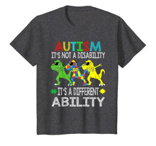 Load image into Gallery viewer, It's Not A Disability Ability Autism Dinosaur Dabbing Gift T-Shirt-52743
