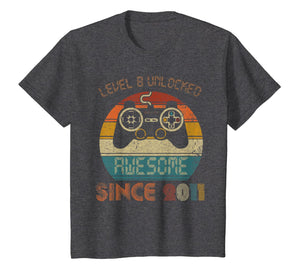 Video Game 8th Birthday Shirt Gamer Kids Youth 8 Years Old T-Shirt