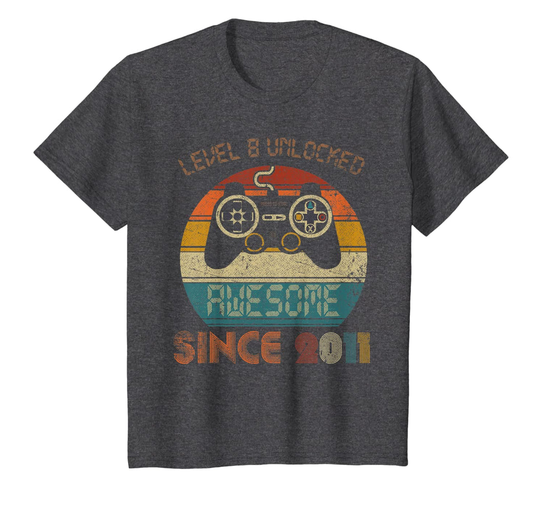 Video Game 8th Birthday Shirt Gamer Kids Youth 8 Years Old T-Shirt