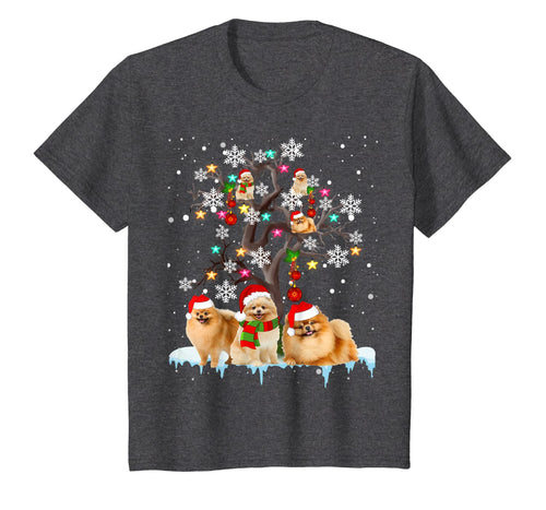 Pomeranian Christmas Tree Ornament Funny Christmas Gifts T-Shirt