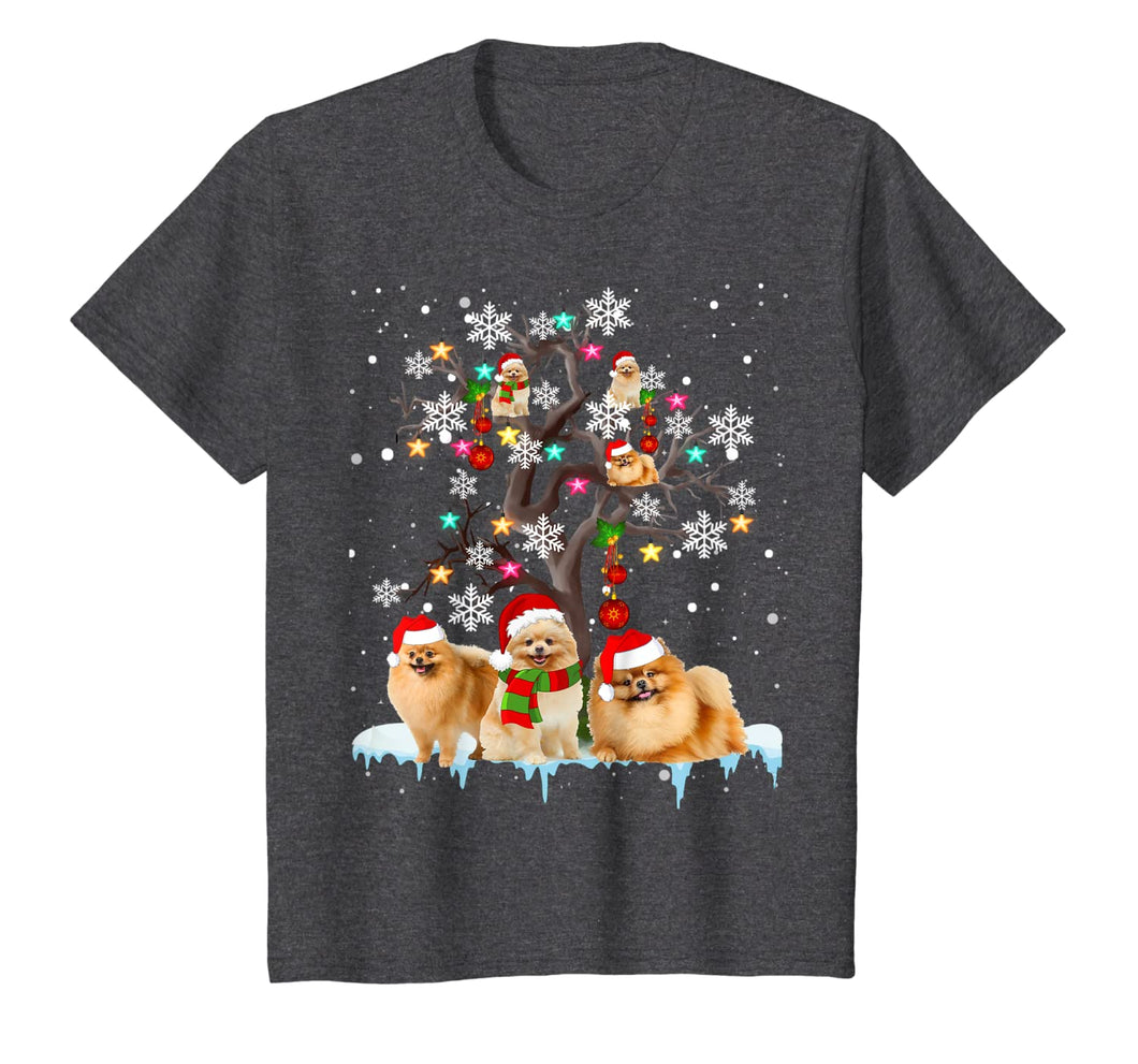 Pomeranian Christmas Tree Ornament Funny Christmas Gifts T-Shirt