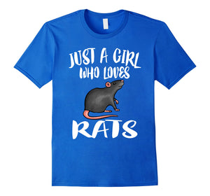 Just A Girl Who Loves Rats Owner Lover Gift T-Shirt